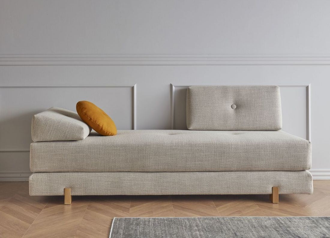 SIGMUND OAK Sovesofa, Kenya Gravel - Unoliving.com