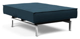 Splitback Chrome Loungestol, Argus/Navy Blue - Unoliving.com