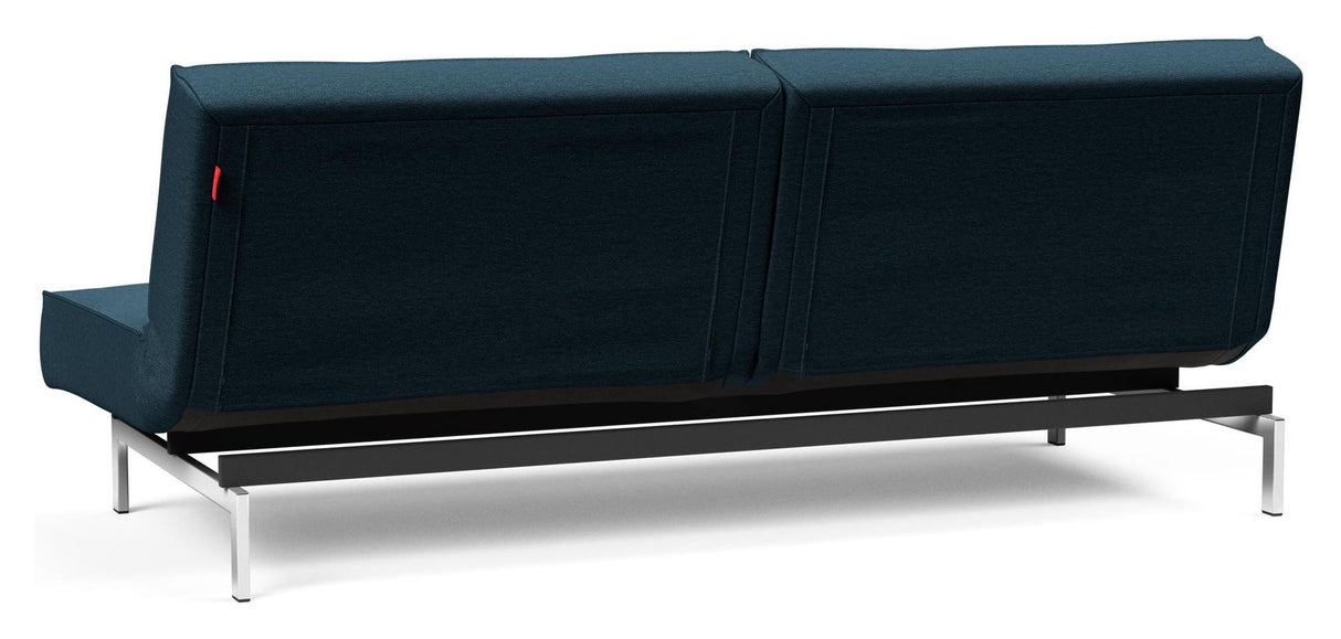 Splitback Chrome Sovesofa, Argus/Navy Blue - Unoliving.com