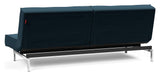 Splitback Chrome Sovesofa, Argus/Navy Blue - Unoliving.com