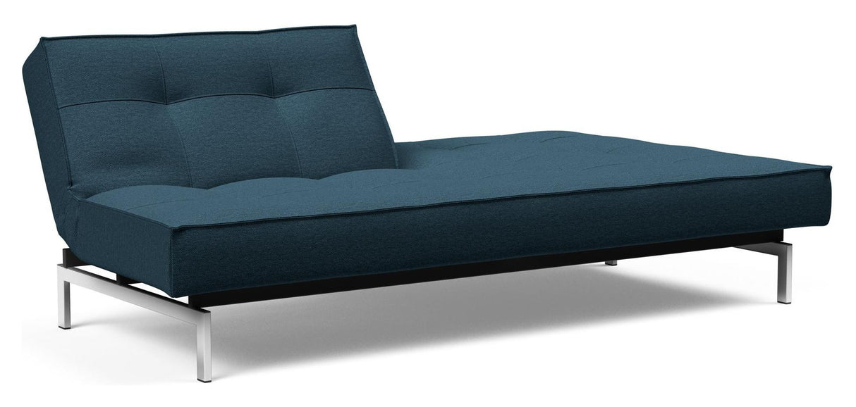 Splitback Chrome Sovesofa, Argus/Navy Blue - Unoliving.com