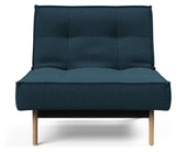 Splitback Eik Loungestol, Eg, Argus/Navy Blue - Unoliving.com