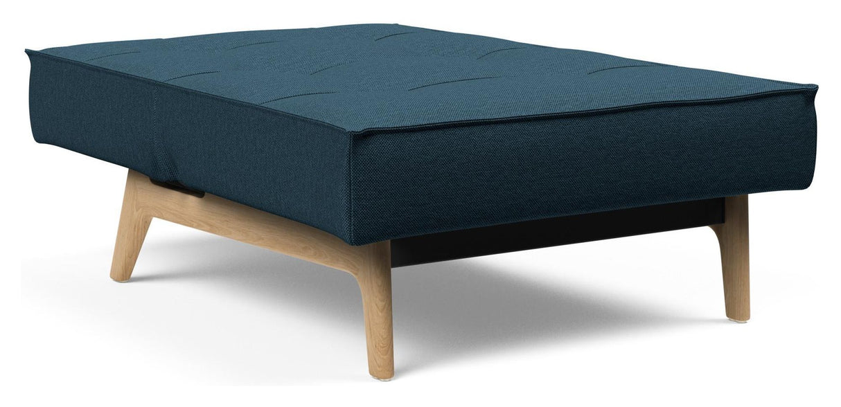 Splitback Eik Loungestol, Eg, Argus/Navy Blue - Unoliving.com