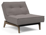 Splitback Eik Loungestol, Røget eg, Mixed Dance/Grey - Unoliving.com