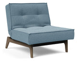 Splitback Eik Loungestol, Røget eg, Mixed Dance/Light Blue - Unoliving.com