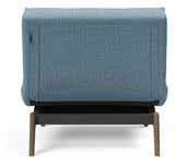 Splitback Eik Loungestol, Røget eg, Mixed Dance/Light Blue - Unoliving.com