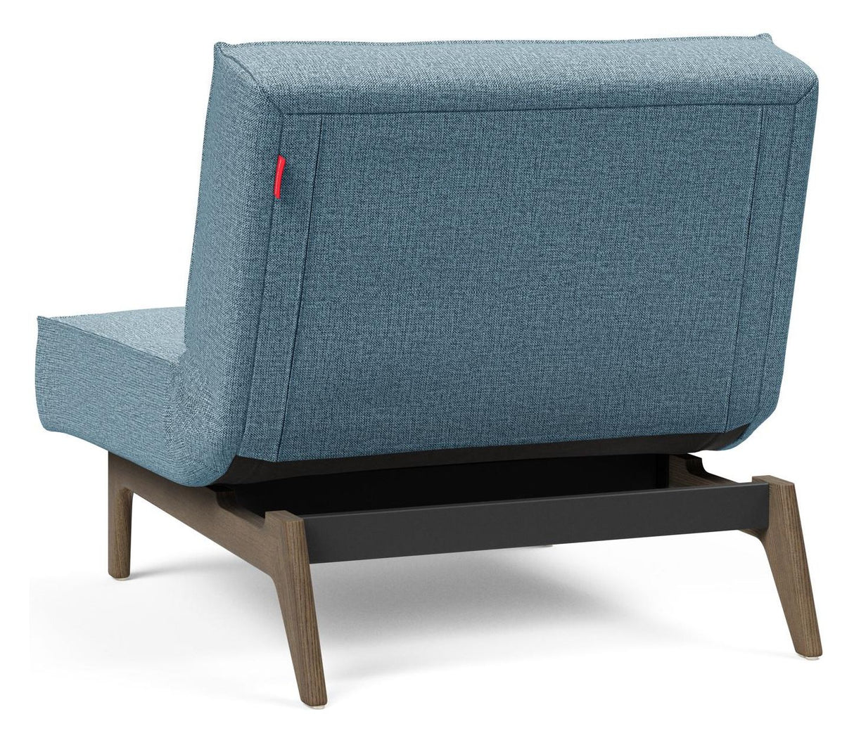 Splitback Eik Loungestol, Røget eg, Mixed Dance/Light Blue - Unoliving.com