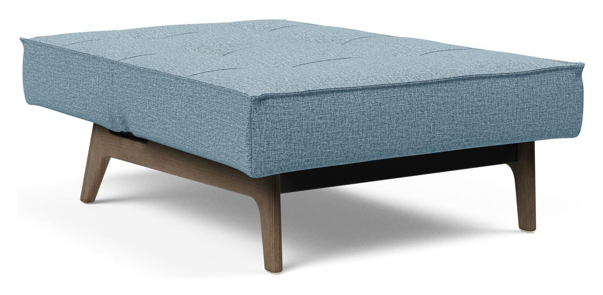 Splitback Eik Loungestol, Røget eg, Mixed Dance/Light Blue - Unoliving.com