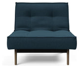 Splitback Eik Loungestol, Røget eg, Argus/Navy Blue - Unoliving.com