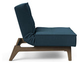 Splitback Eik Loungestol, Røget eg, Argus/Navy Blue - Unoliving.com