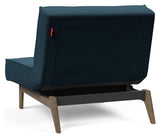 Splitback Eik Loungestol, Røget eg, Argus/Navy Blue - Unoliving.com