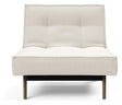 Splitback Eik Loungestol, Røget eg, Offwhite Bouclé - Unoliving.com