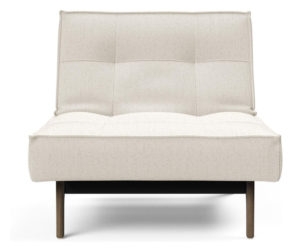 Splitback Eik Loungestol, Røget eg, Offwhite Bouclé - Unoliving.com