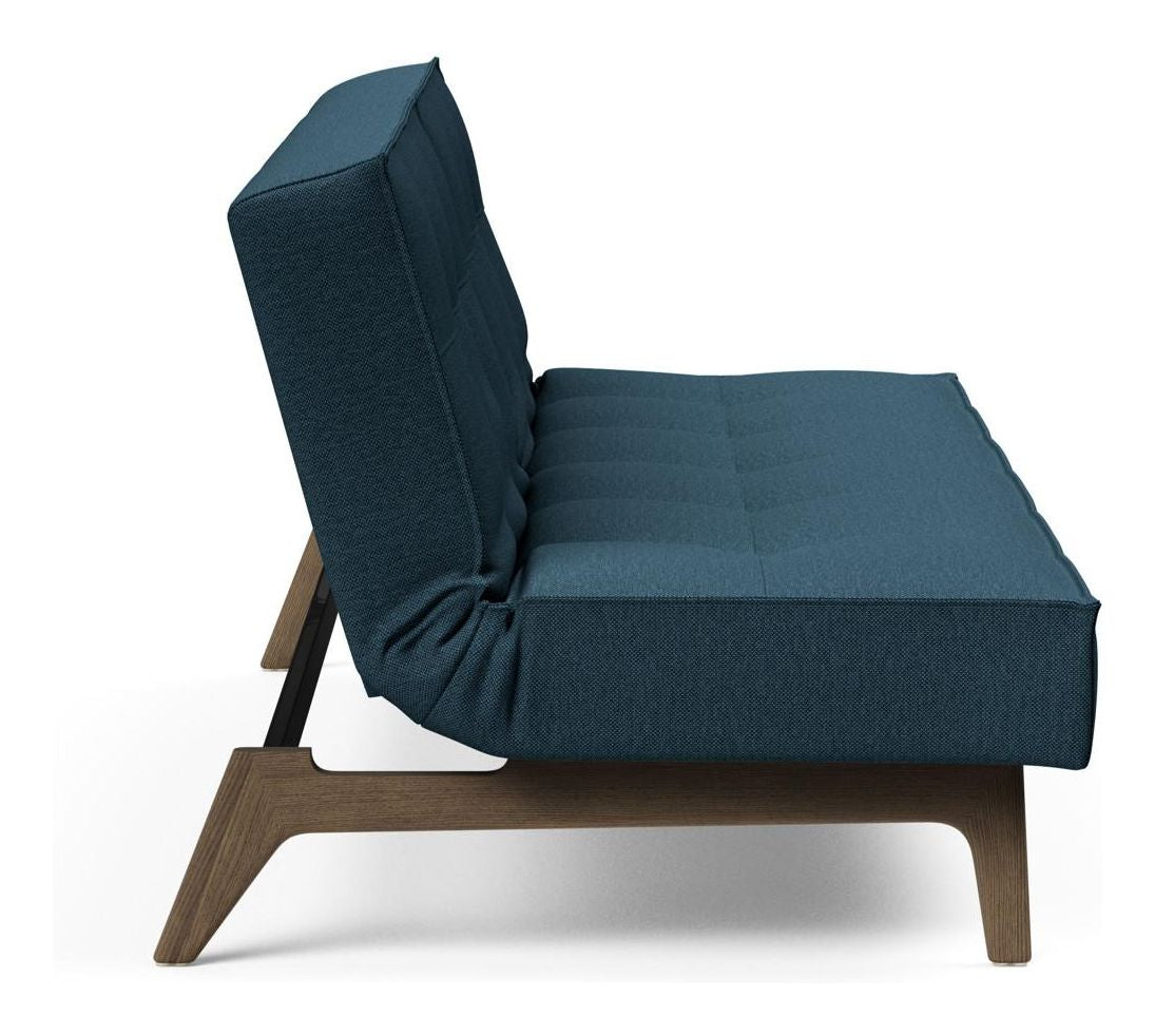 Splitback Eik Sovesofa, Eg, Argus/Navy Blue - Unoliving.com