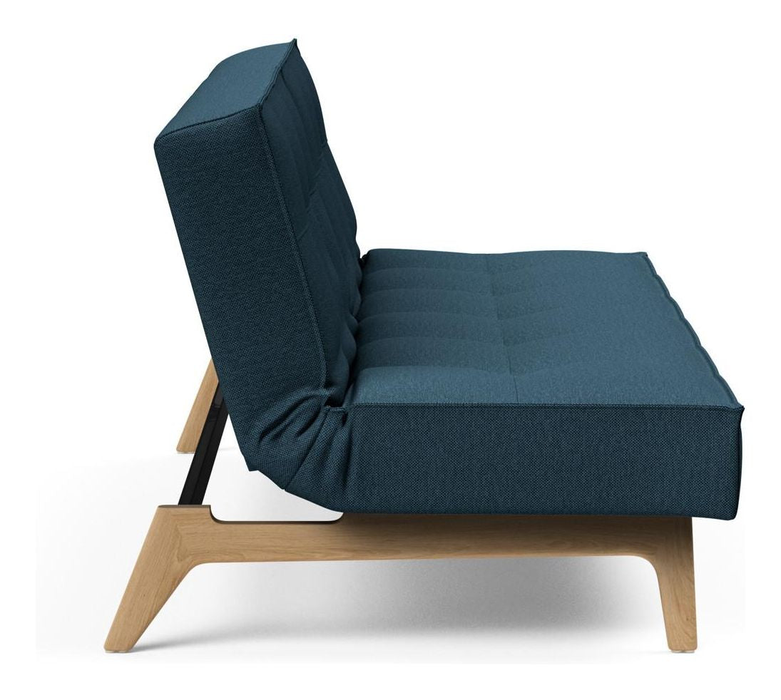 Splitback Eik Sovesofa, Eg, Argus/Navy Blue - Unoliving.com