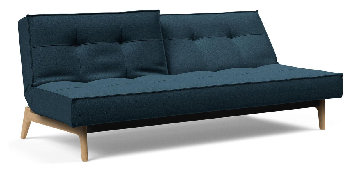 Splitback Eik Sovesofa, Eg, Argus/Navy Blue - Unoliving.com