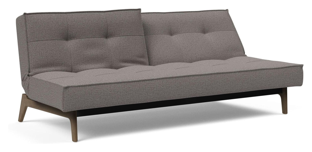 Splitback Eik Sovesofa, Røget eg, Mixed Dance/Grey - Unoliving.com