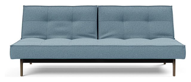 Splitback Eik Sovesofa, Røget eg, Mixed Dance/Light Blue - Unoliving.com