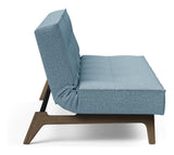 Splitback Eik Sovesofa, Røget eg, Mixed Dance/Light Blue - Unoliving.com