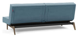 Splitback Eik Sovesofa, Røget eg, Mixed Dance/Light Blue - Unoliving.com