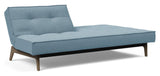 Splitback Eik Sovesofa, Røget eg, Mixed Dance/Light Blue - Unoliving.com