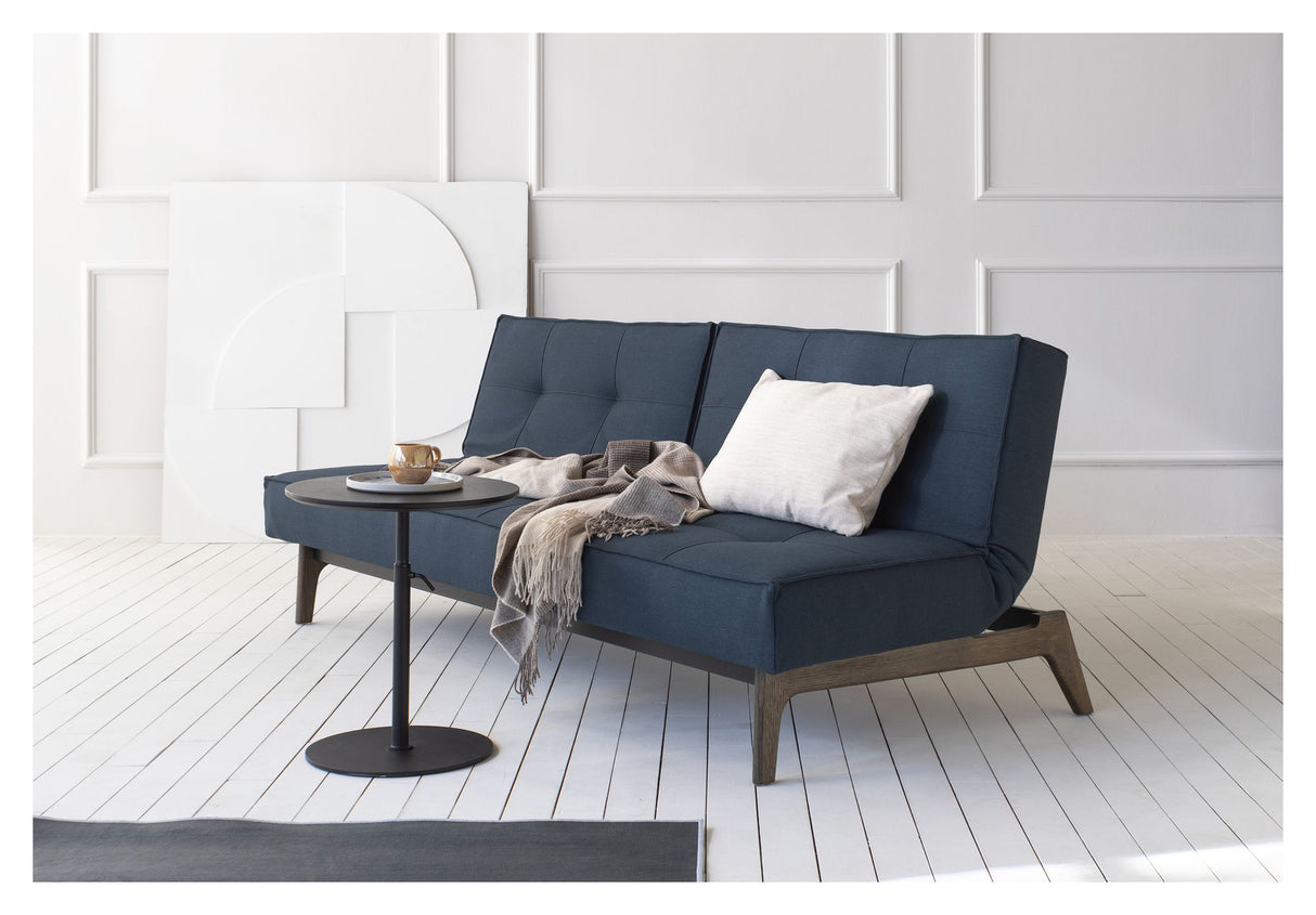 Splitback Eik Sovesofa, Røget eg, Argus/Navy Blue - Unoliving.com