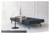 Splitback Eik Sovesofa, Røget eg, Argus/Navy Blue - Unoliving.com