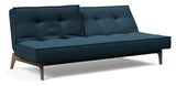 Splitback Eik Sovesofa, Røget eg, Argus/Navy Blue - Unoliving.com