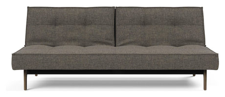 Splitback Eik Sovesofa, Røget eg, Flashtex, Dark grey - Unoliving.com