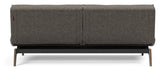 Splitback Eik Sovesofa, Røget eg, Flashtex, Dark grey - Unoliving.com