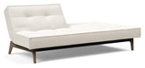 Splitback Eik Sovesofa, Røget eg, Offwhite Bouclé - Unoliving.com