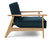 Splitback Frej Loungestol, Eg, Argus/Navy Blue - Unoliving.com