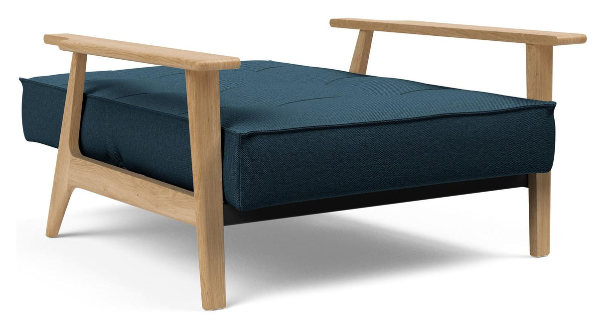 Splitback Frej Loungestol, Eg, Argus/Navy Blue - Unoliving.com