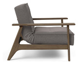 Splitback Frej Loungestol, Røget eg, Mixed Dance/Grey - Unoliving.com