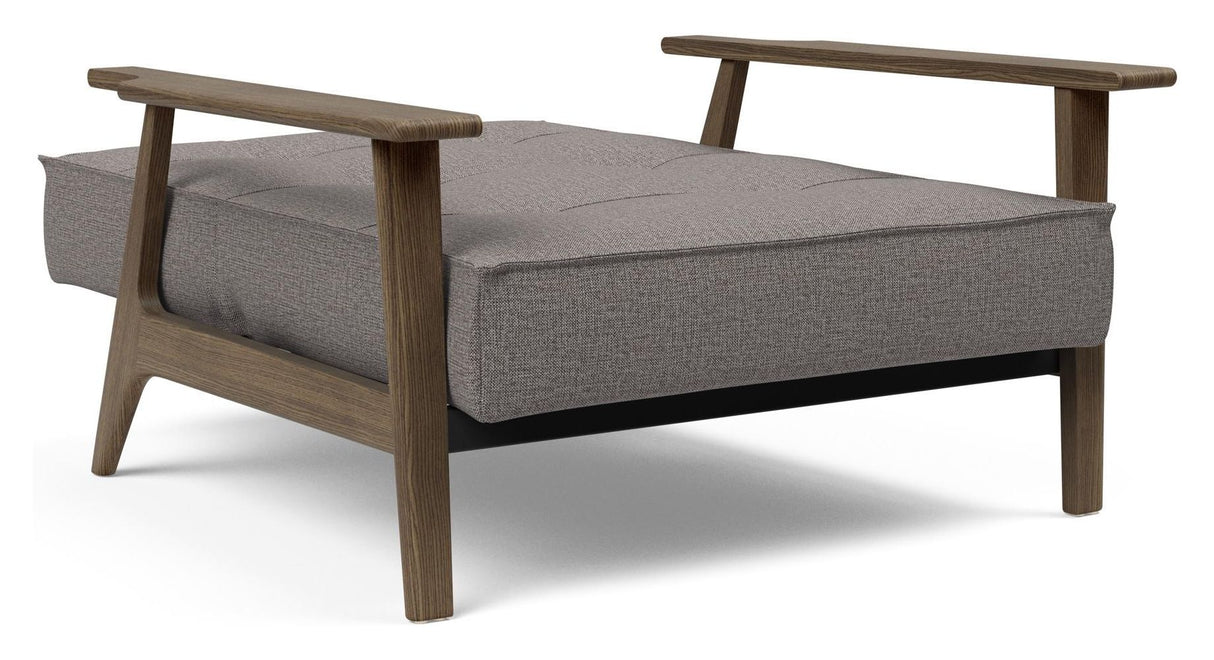 Splitback Frej Loungestol, Røget eg, Mixed Dance/Grey - Unoliving.com