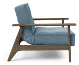 Splitback Frej Loungestol, Røget eg, Mixed Dance/Light Blue - Unoliving.com