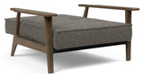 Splitback Frej Loungestol, Røget eg, Flashtex, Dark grey - Unoliving.com