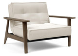 Splitback Frej Loungestol, Røget eg, Offwhite Bouclé - Unoliving.com