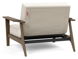 Splitback Frej Loungestol, Røget eg, Offwhite Bouclé - Unoliving.com