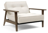 Splitback Frej Loungestol, Røget eg, Offwhite Bouclé - Unoliving.com