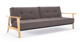 Splitback Frej Sovesofa, Flashtex, Dark grey - Unoliving.com