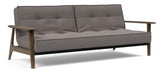 Splitback Frej Sovesofa, Røget eg, Mixed Dance/Grey - Unoliving.com