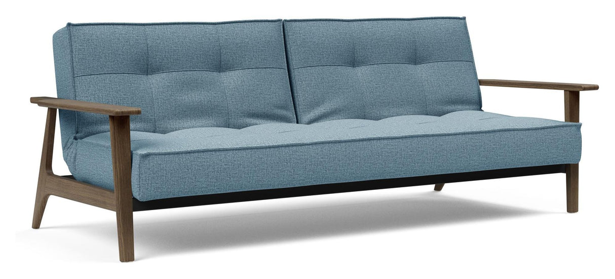 Splitback Frej Sovesofa, Røget eg, Mixed Dance/Light Blue - Unoliving.com