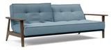 Splitback Frej Sovesofa, Røget eg, Mixed Dance/Light Blue - Unoliving.com