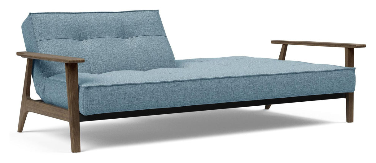 Splitback Frej Sovesofa, Røget eg, Mixed Dance/Light Blue - Unoliving.com