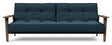 Splitback Frej Sovesofa, Røget eg, Argus/Navy Blue - Unoliving.com