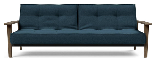 Splitback Frej Sovesofa, Røget eg, Argus/Navy Blue - Unoliving.com