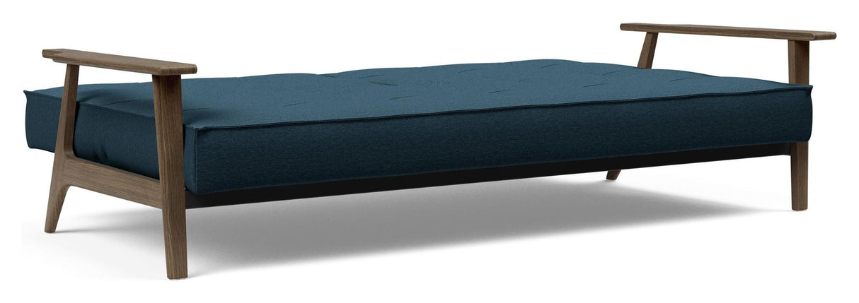 Splitback Frej Sovesofa, Røget eg, Argus/Navy Blue - Unoliving.com