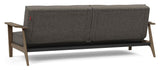 Splitback Frej Sovesofa, Røget eg, Flashtex, Dark grey - Unoliving.com