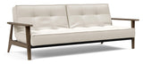 Splitback Frej Sovesofa, Røget eg, Offwhite Bouclé - Unoliving.com